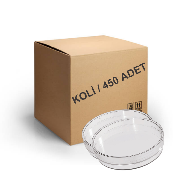 FIRATMED Plastik Petri Kabı - 90x15 mm - Aseptik Steril - Paket/450 Adet