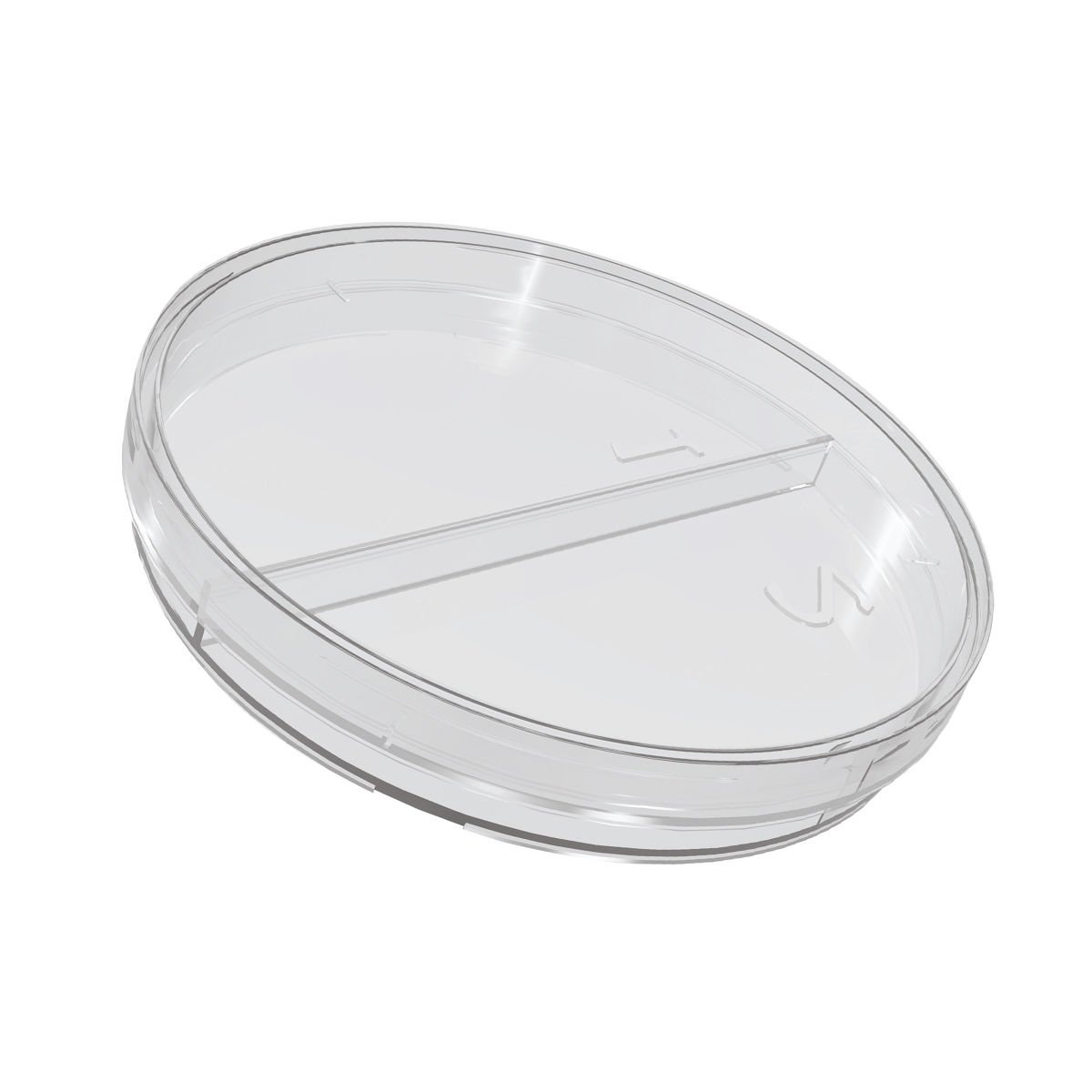 FIRATMED Plastik Petri Kabı - 90x15 mm - Bölmeli - Aseptik Steril - Poşet/25 Adet
