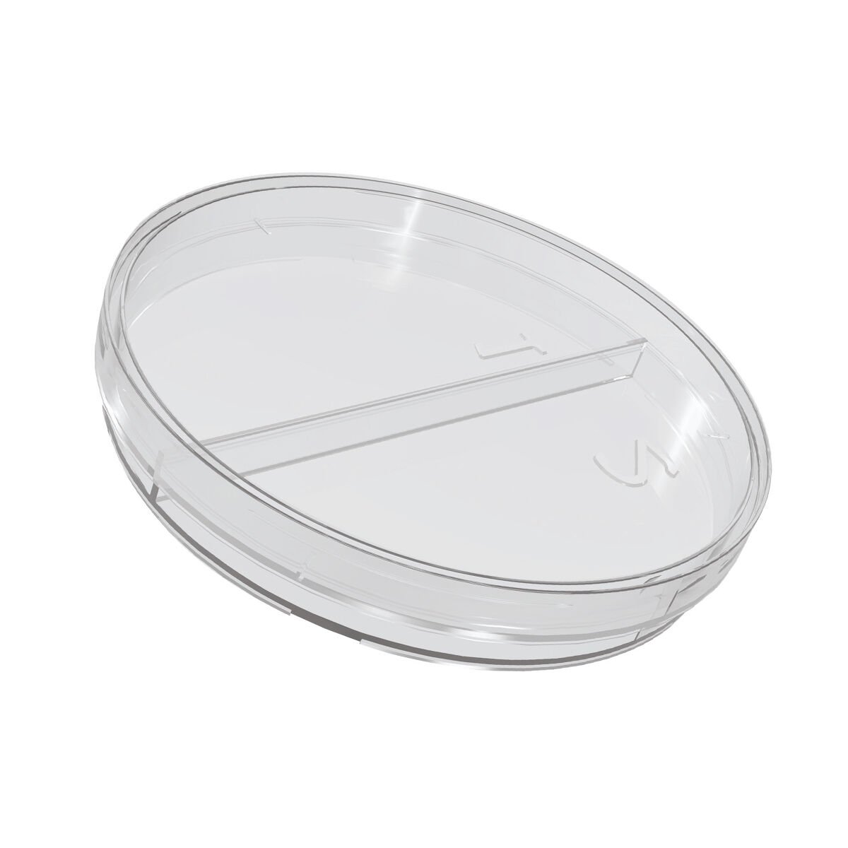 FIRATMED Plastik Petri Kabı - 90x15 mm - Bölmeli - Gama Steril - Poşet/25 Adet
