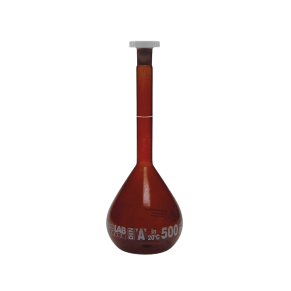 ISOLAB Balon Joje - Standard - Amber - A Kalite - Grup Sertifikalı - Beyaz Skala - 100 ml - NS 14/23