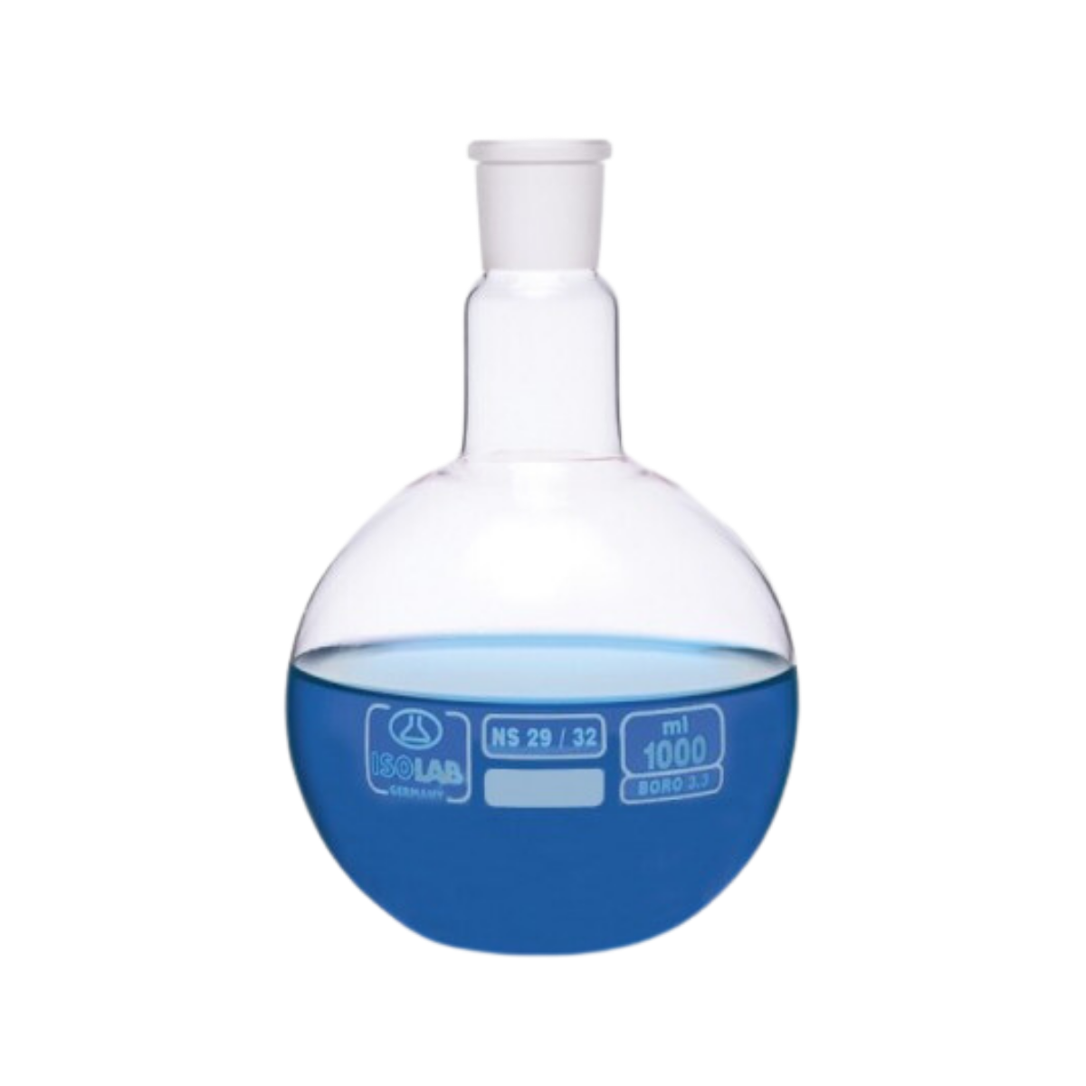 ISOLAB - Balon - Cam - Dibi Düz - Şilifli - 250 ml - NS 24/29