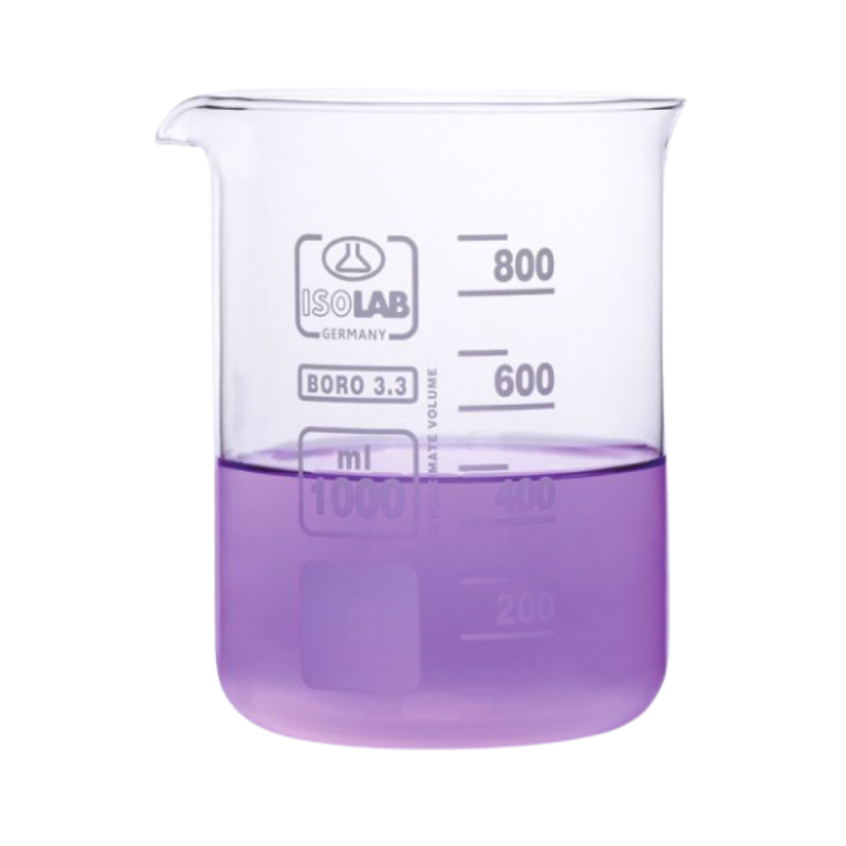 ISOLAB - Beher - Cam - Kısa Form - 250 ml