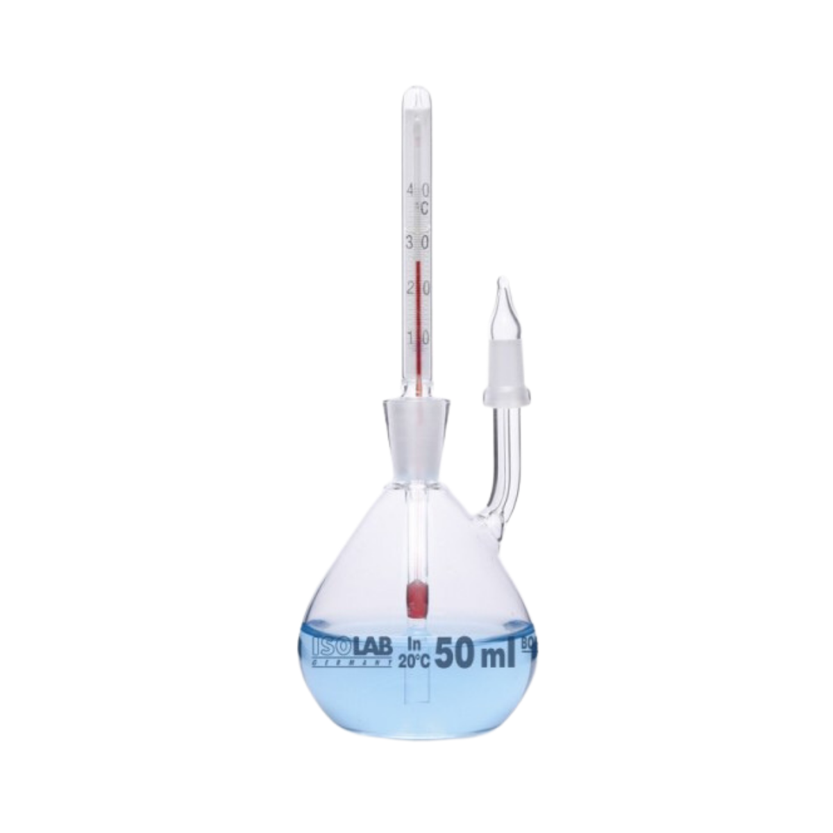 ISOLAB - Piknometre - Kalibreli - Termometreli - 100 ml